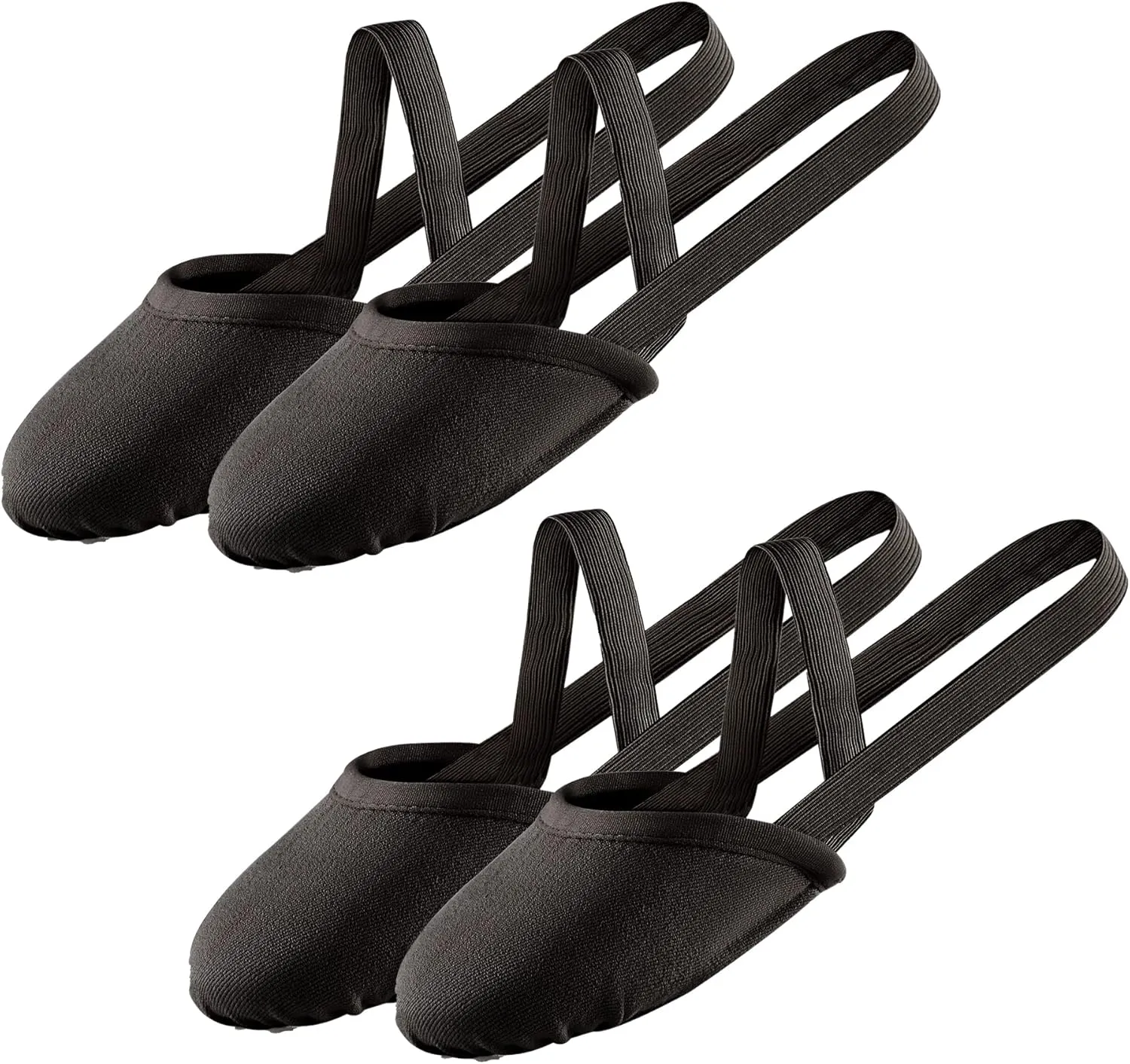 SANGEESON Half Sole Dance Shoes - Stretchy Canvas Pirouette Shoes for Ballet, Lyrical, Modern, Jazz Dance, and Contemporary