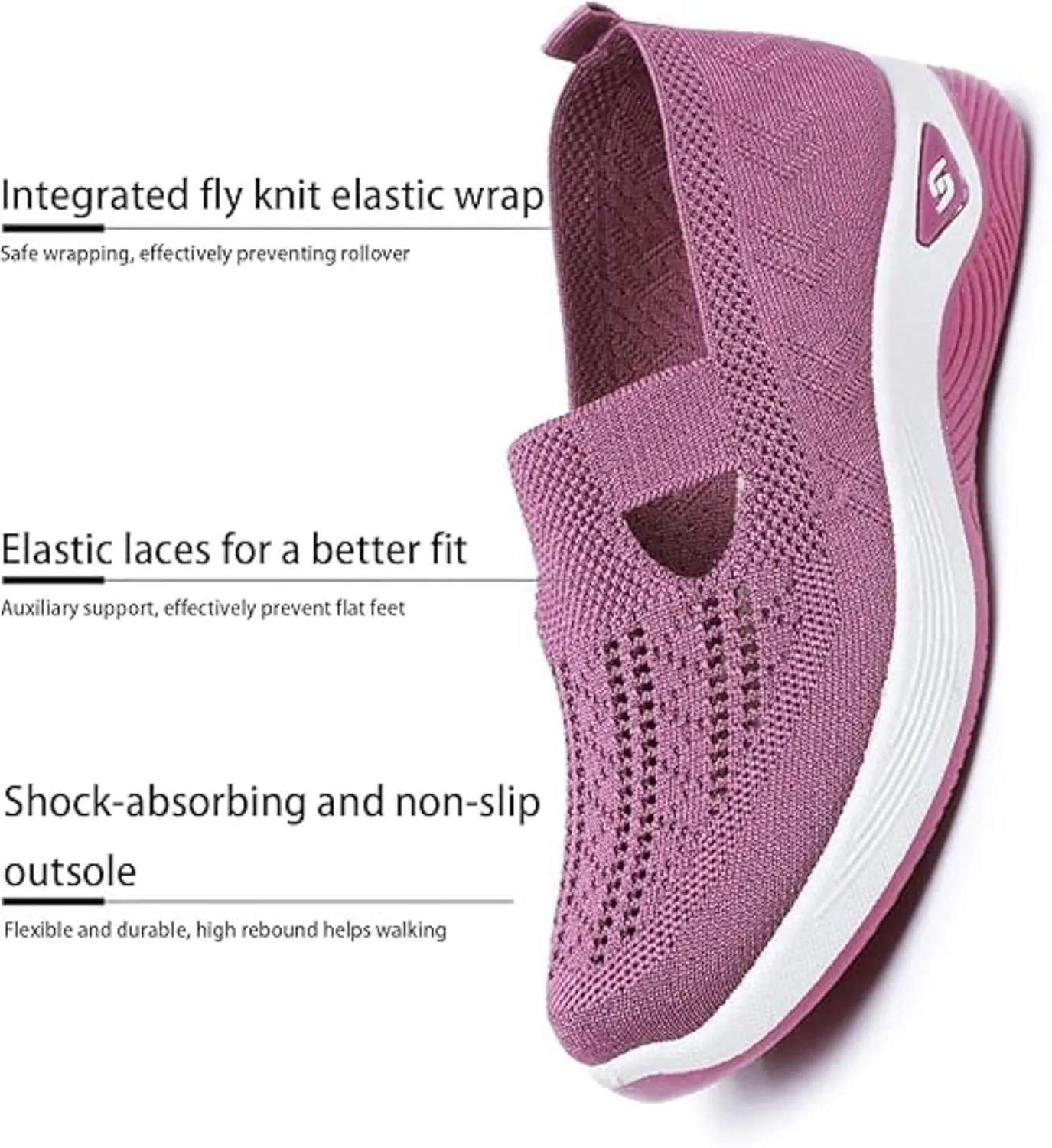 Stanceflex Shoes for Women, Orthopedic Sneakers, Breathable Knit Mesh & Non-Slip Sole Breathable