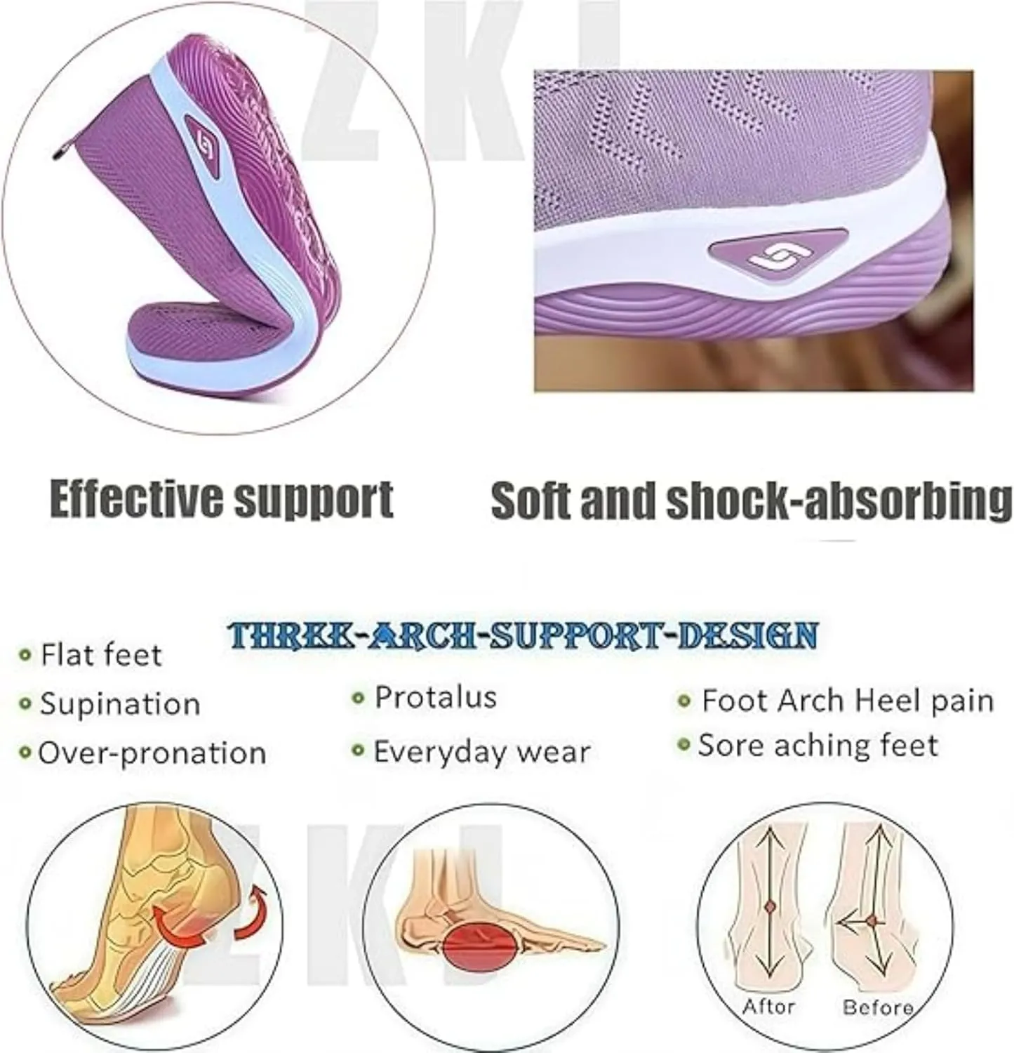 Stanceflex Shoes for Women, Orthopedic Sneakers, Breathable Knit Mesh & Non-Slip Sole Breathable