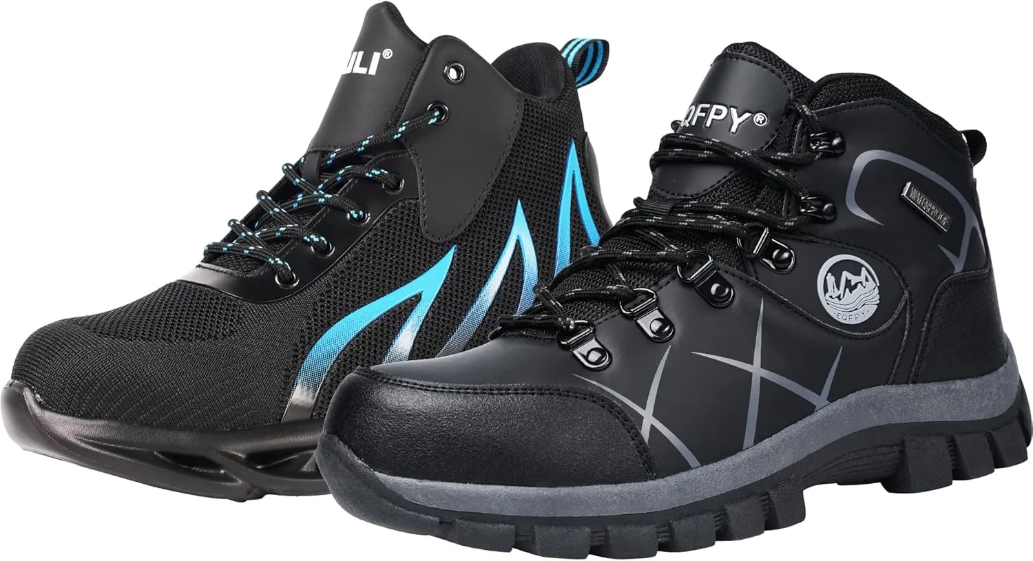 Steel Toe Boots for Men and Women Waterproof Lightweight Work Safety Shoes Puncture Proof Slip Resistant Indestructible Outdoor Hiking Construction Work Utility Boots