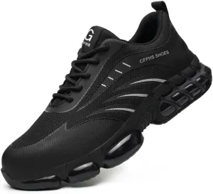 Steel Toe Sneakers for Men Women Indestructible Work Shoes Lightweight Comfortable Safety Sneakers Slip-Resistant Composite Toe Shoes for Construction