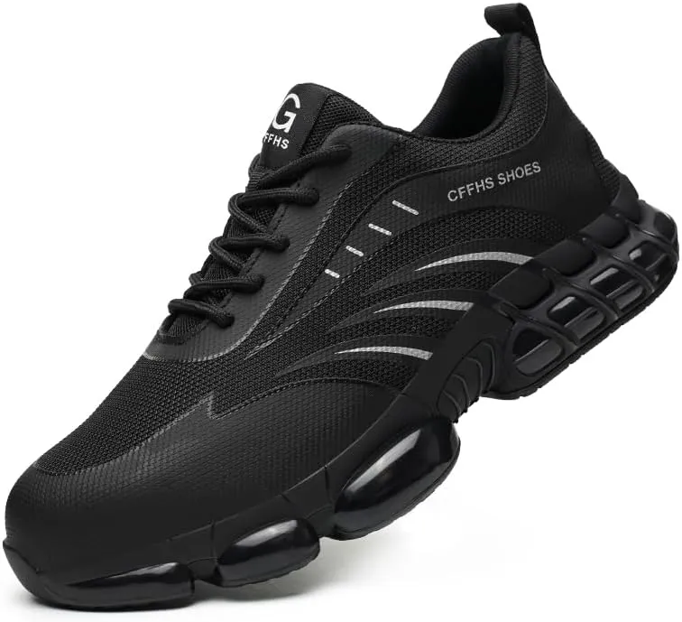Steel Toe Sneakers for Men Women Indestructible Work Shoes Lightweight Comfortable Safety Sneakers Slip-Resistant Composite Toe Shoes for Construction
