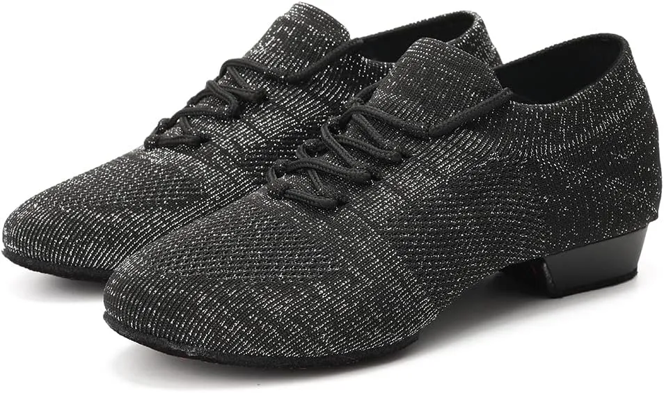 SWDZM Women Standard Practice Social Dance Beginner Ballroom Dancing Shoes Low Heel,Model SS-ZZ