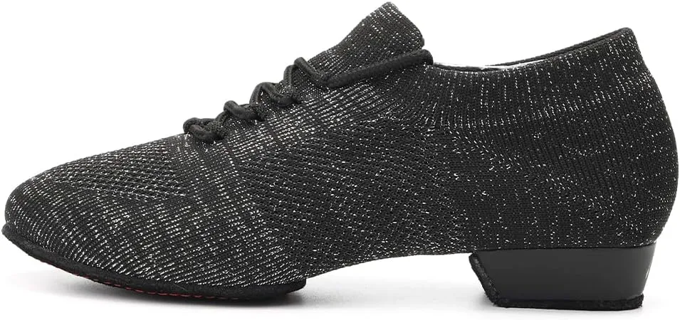 SWDZM Women Standard Practice Social Dance Beginner Ballroom Dancing Shoes Low Heel,Model SS-ZZ