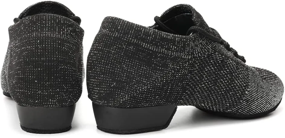 SWDZM Women Standard Practice Social Dance Beginner Ballroom Dancing Shoes Low Heel,Model SS-ZZ