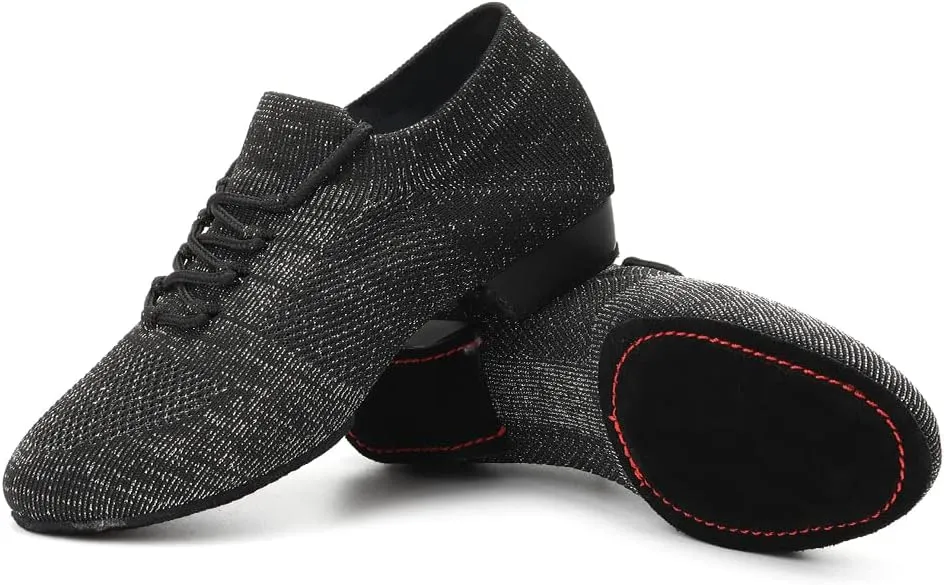SWDZM Women Standard Practice Social Dance Beginner Ballroom Dancing Shoes Low Heel,Model SS-ZZ