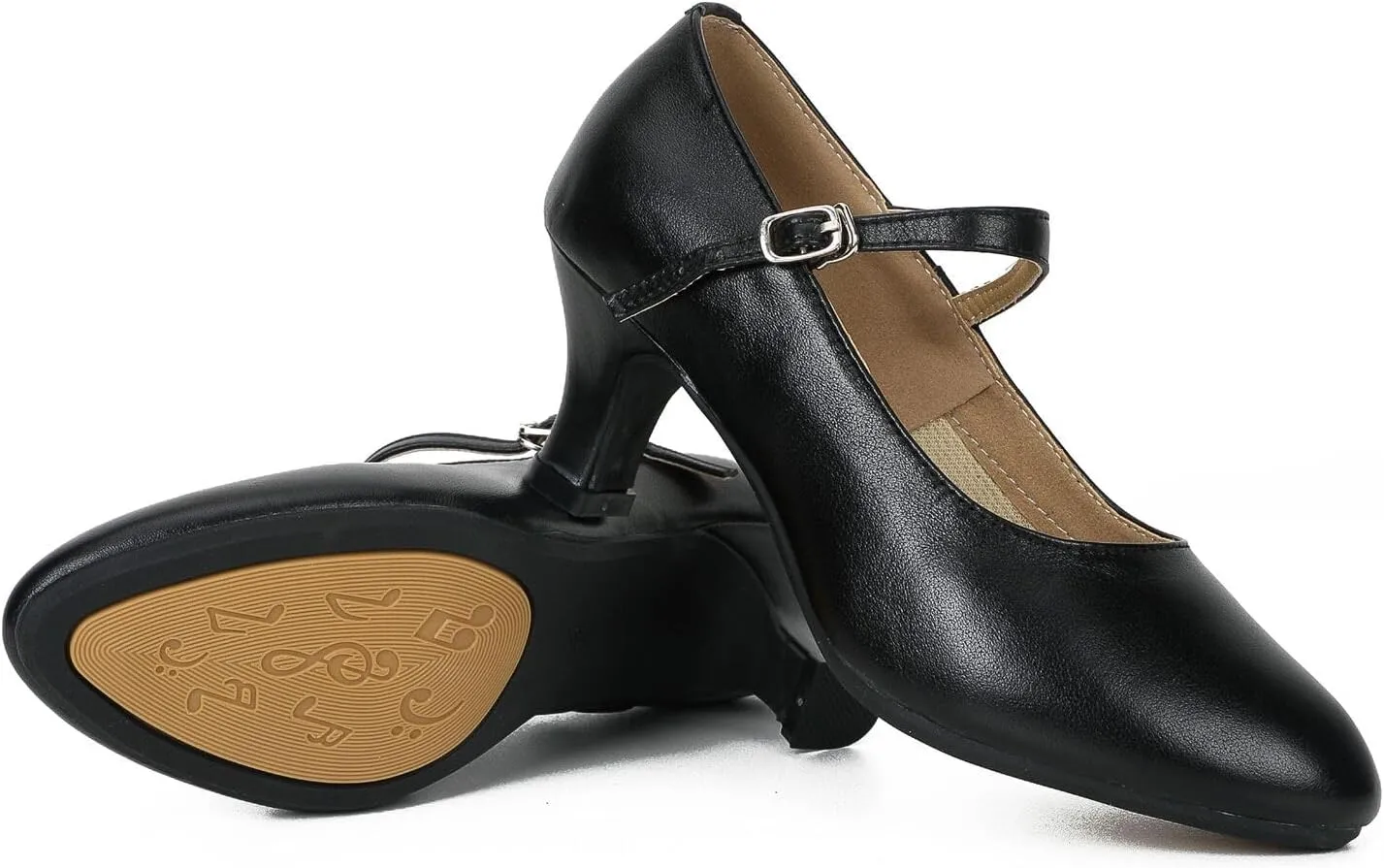 SWDZM Womens Ballroom Dance Shoes Closed Toe Latin Salsa Character Tango Practice Dancing Shoes