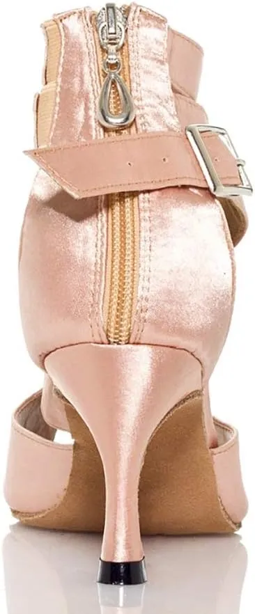 SWDZM Women's Standard Latin Dance Shoes Salsa Ballroom Wedding Performance Dancing Shoes Pump Model-L014