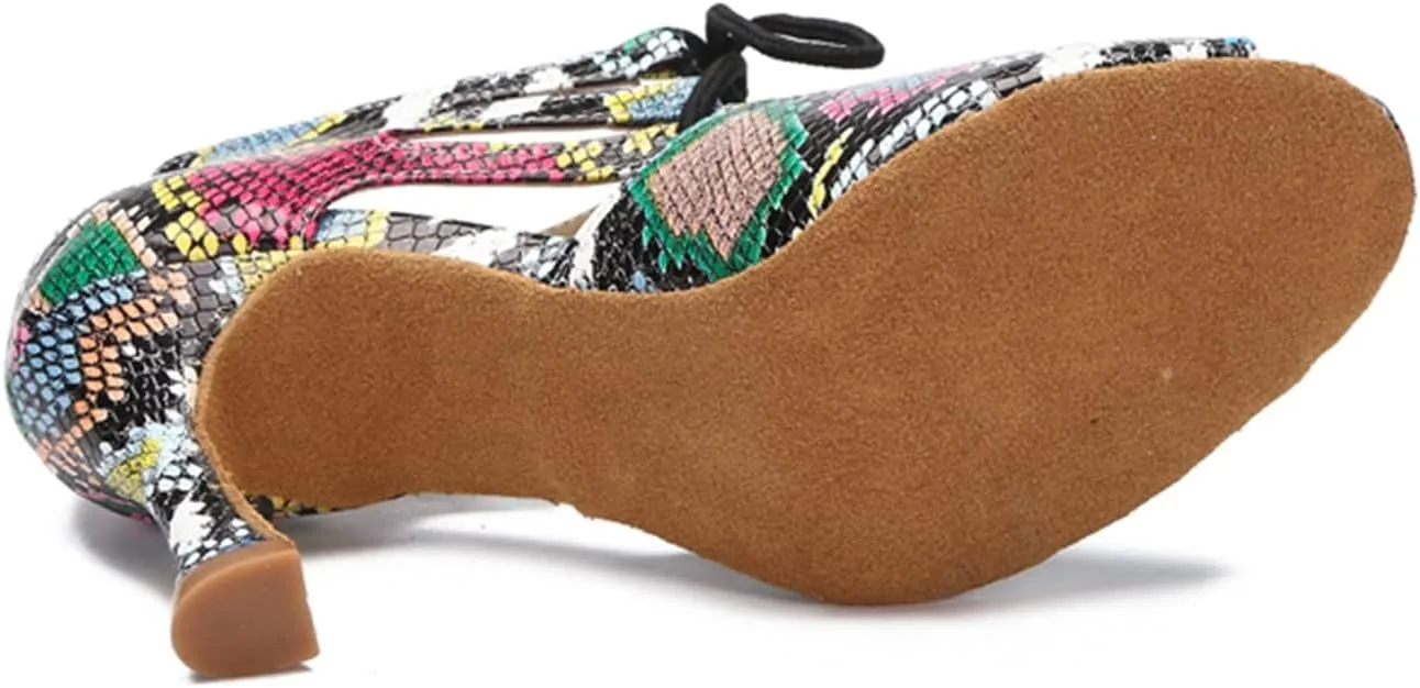 TDA Women's Sexy Lace-up Peep Toe