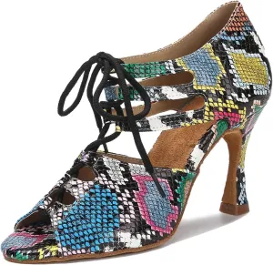 TDA Women's Sexy Lace-up Peep Toe
