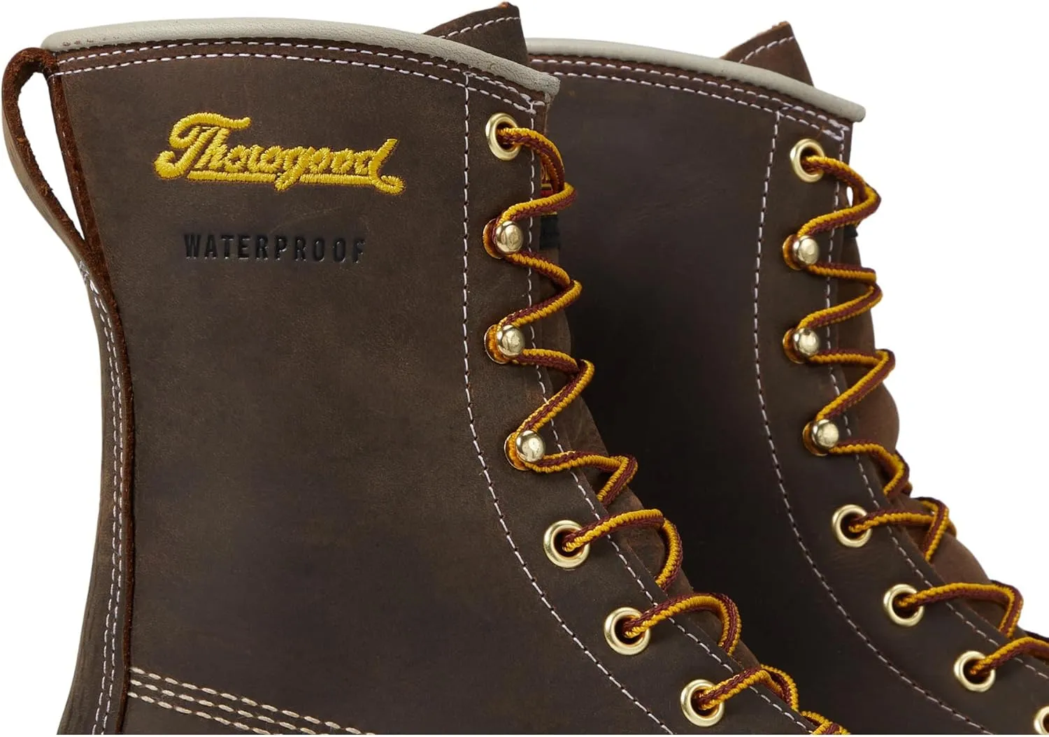 Thorogood American Legacy Series 8" Crazyhorse Nano Toe Waterproof Leather Work Boots for Men with Slip-Resistant Outsole