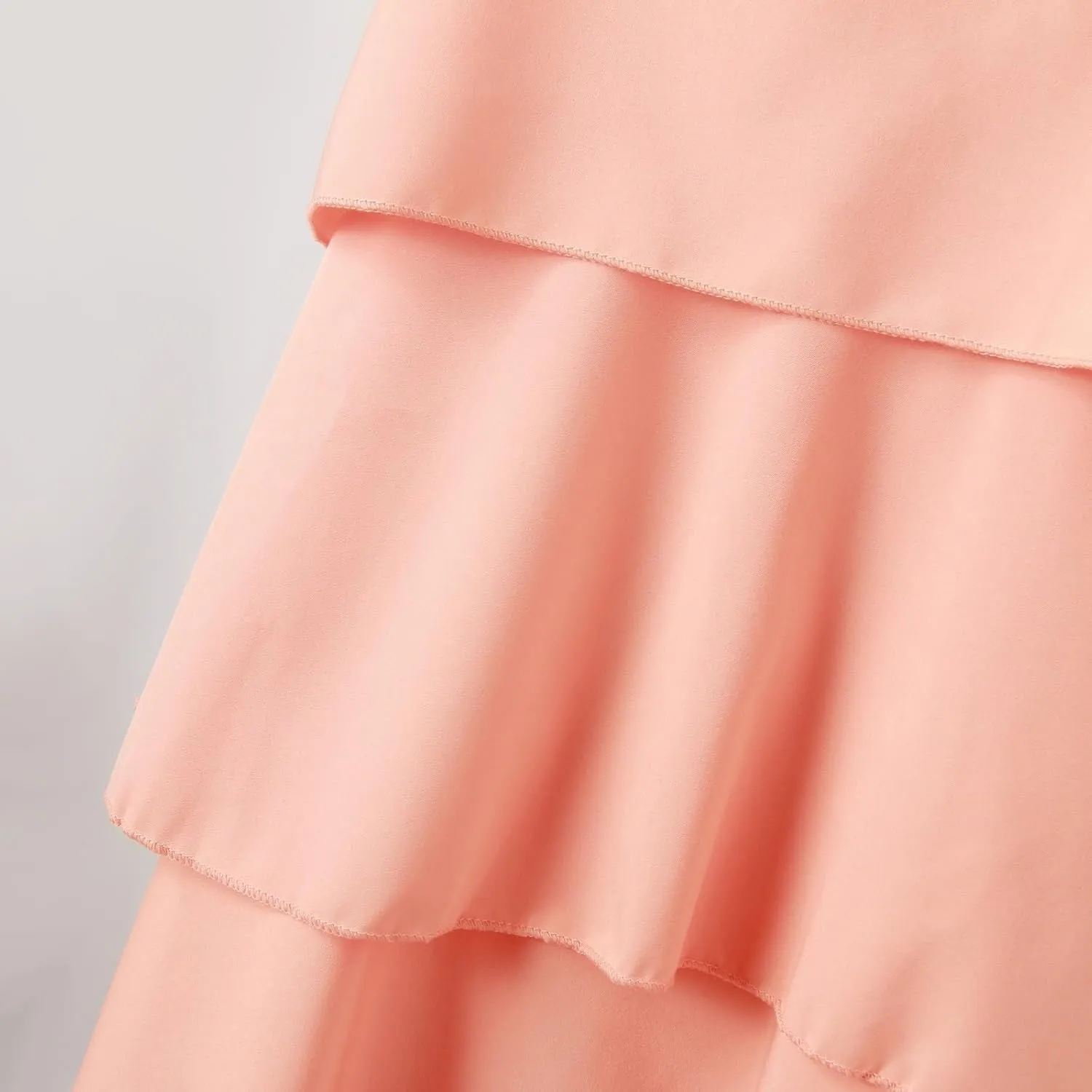Tiered Ruffle Dress for Women Casual Summer Sleeveless Spaghetti Strap Mini Dress Flowy Layered Vacation Beach Dress