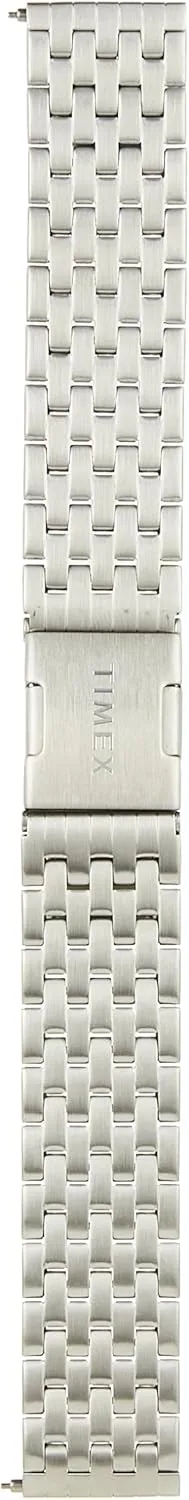 Timex 20mm Stainless Steel Quick-Release Bracelet  Silver-Tone with Deployment Clasp