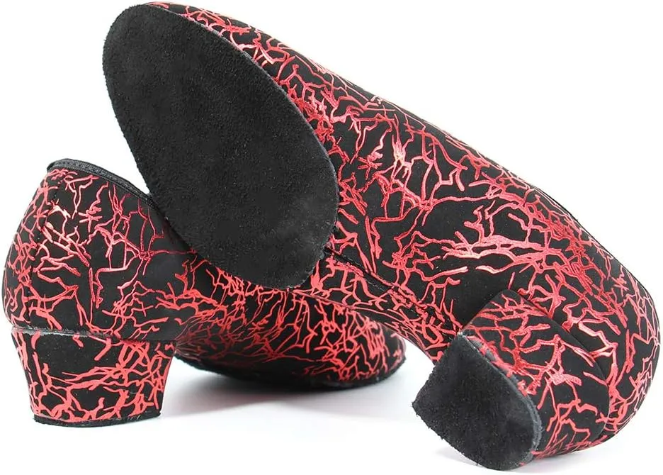 TINRYMX Boys/Men lace-up Dance Shoes Kids Ballroom Dance Practice Shoes Low Heel for Latin Tango Salsa Dance Performence Training