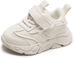 Unisex-Child Leather Sneakers Lightweight Breathable Athletic Running Sneakers for Kids Casual Solid Shoes for Boys