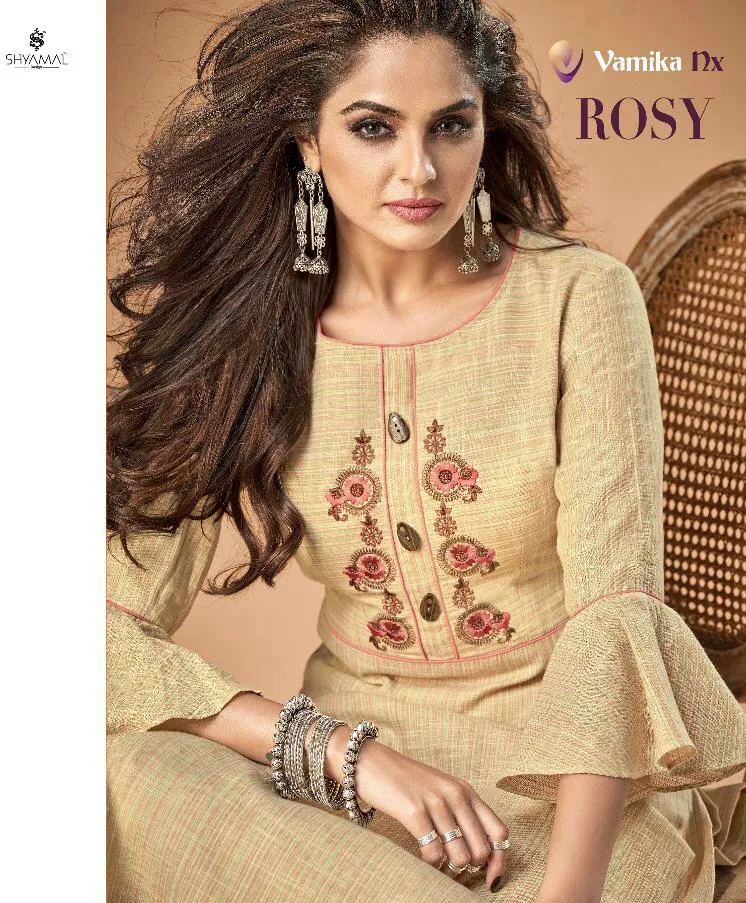 Vamika Nx Presents Rosy Cotton Casual Wear Kurtis Collections