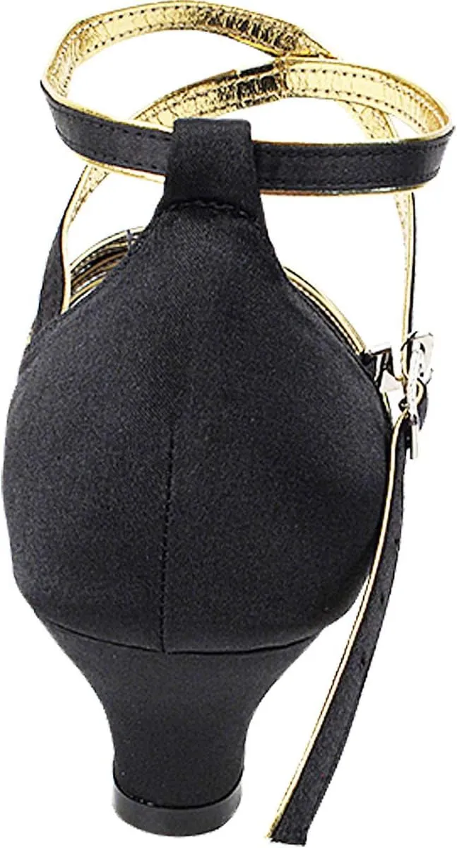 Very Fine Dance Shoes (Bundle of 5) Women's Ballroom Dance Shoes Salsa Latin Practice Sera7043EB 1.2" Heel
