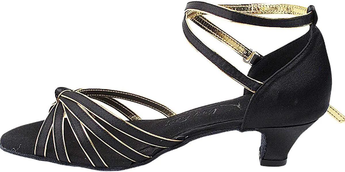 Very Fine Dance Shoes (Bundle of 5) Women's Ballroom Dance Shoes Salsa Latin Practice Sera7043EB 1.2" Heel