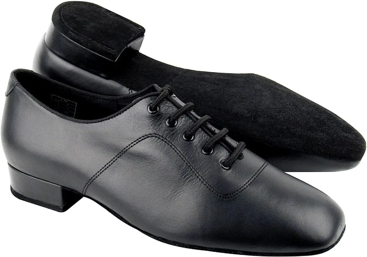 Very Fine Men's Salsa Ballroom Tango Latin Dance Shoes CD1417 Bundle with Dance Shoe Wire Brush Heel 1"