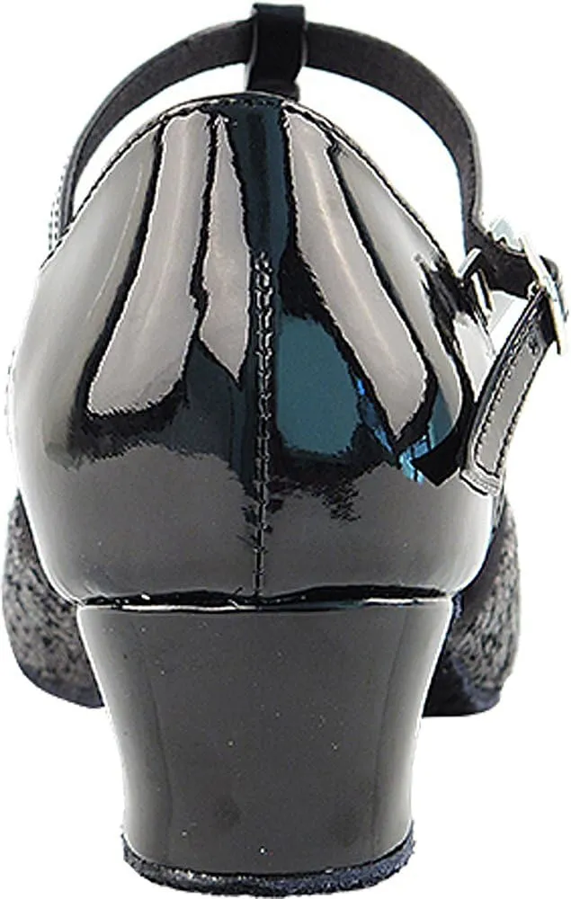 Very Fine Women's Ballroom Dance Shoes Salsa Latin Practice Shoes 801EB Comfortable Dance Shoes 1.5" [Bundle of 5]