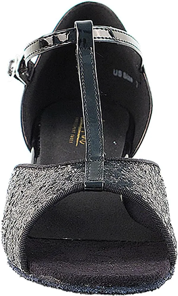 Very Fine Women's Ballroom Dance Shoes Salsa Latin Practice Shoes 801EB Comfortable Dance Shoes 1.5" [Bundle of 5]