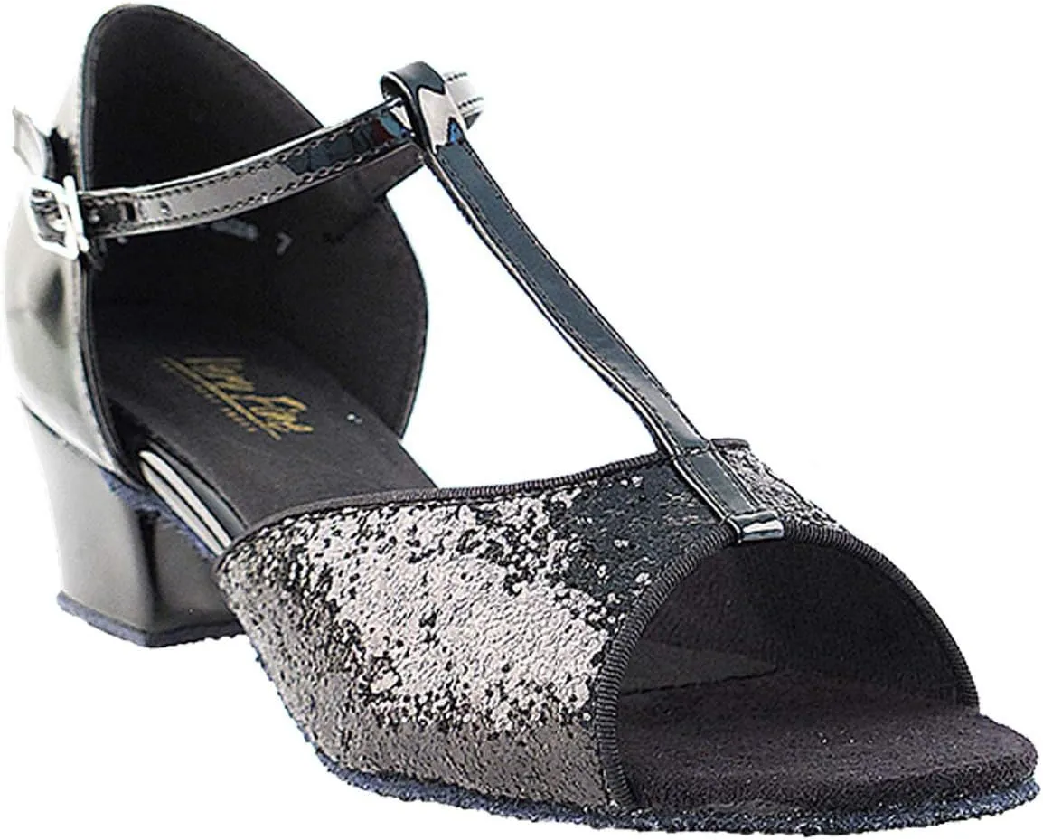 Very Fine Women's Ballroom Dance Shoes Salsa Latin Practice Shoes 801EB Comfortable Dance Shoes 1.5" [Bundle of 5]
