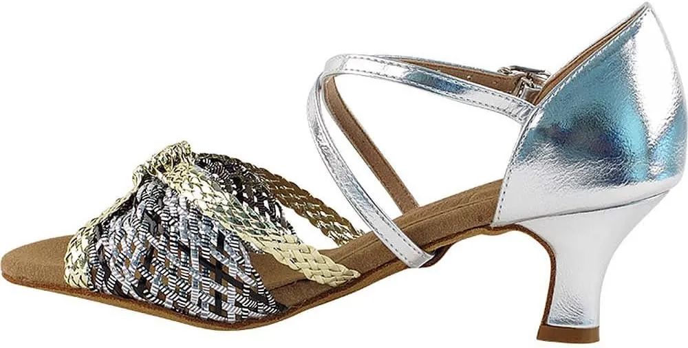 Very Fine Women's Ballroom Dance Shoes Salsa Latin Practice Shoes S92309EB Comfortable Dance Shoes 2" [Bundle of 5]