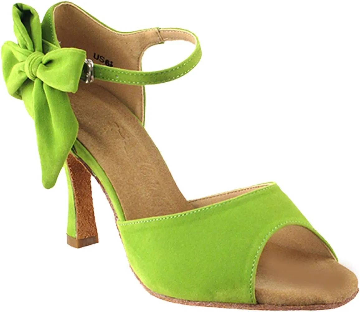 Very Fine Women's Ballroom Dance Shoes Tango Wedding Salsa Dance Shoes Ribbon Green Sera7010EB Comfortable Dance Shoes 2.5" Heel 5.5 M US [Bundle of 5]
