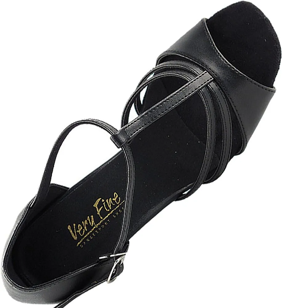 Very Fine Women's Ballroom Dance Shoes Tango Wedding Salsa Shoes 1683EBB Comfortable Dance Shoes 2.5" [Bundle of 5]