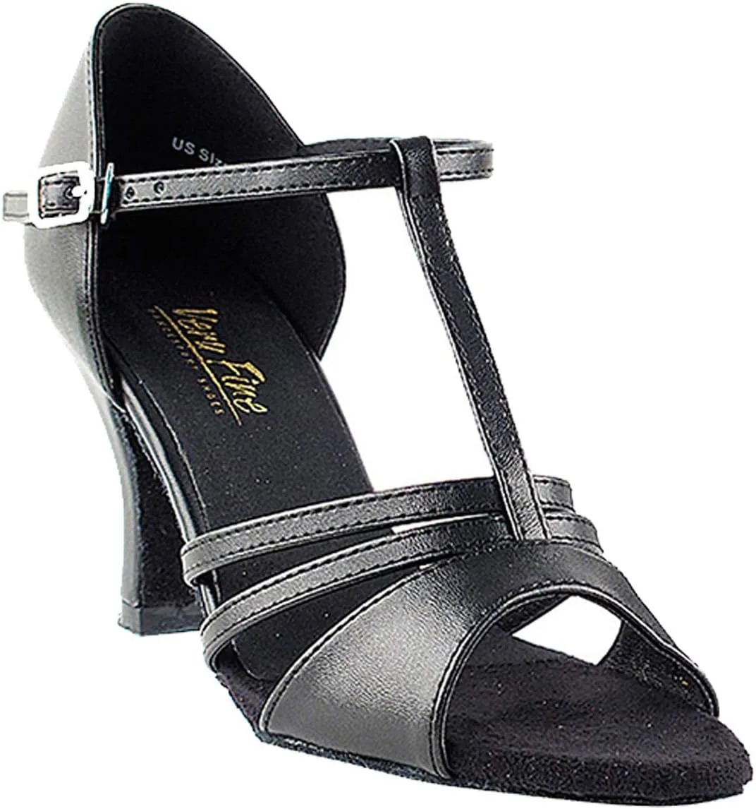 Very Fine Women's Ballroom Dance Shoes Tango Wedding Salsa Shoes 1683EBB Comfortable Dance Shoes 2.5" [Bundle of 5]