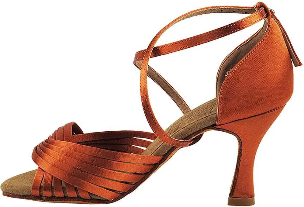 Very Fine Women's Ballroom Dance Shoes Tango Wedding Salsa Shoes S1001EB Comfortable Dance Shoes 3" [Bundle of 5]