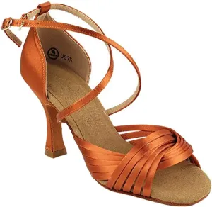 Very Fine Women's Ballroom Dance Shoes Tango Wedding Salsa Shoes S1001EB Comfortable Dance Shoes 3" [Bundle of 5]