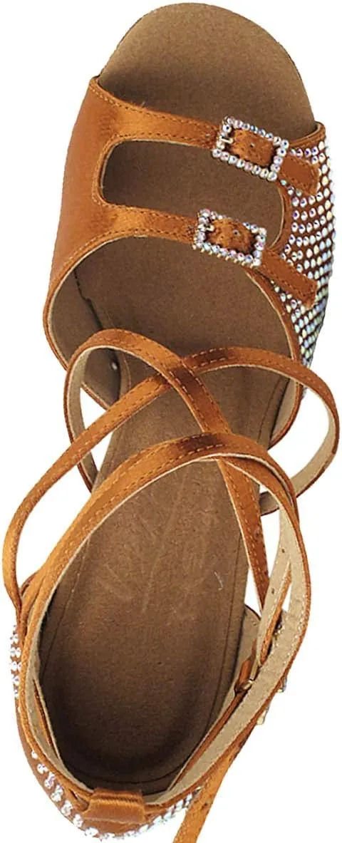 Very Fine Women's Ballroom Dance Shoes Tango Wedding Salsa Shoes S1004CCEB Comfortable Dance Shoes 2.5" [Bundle of 5]