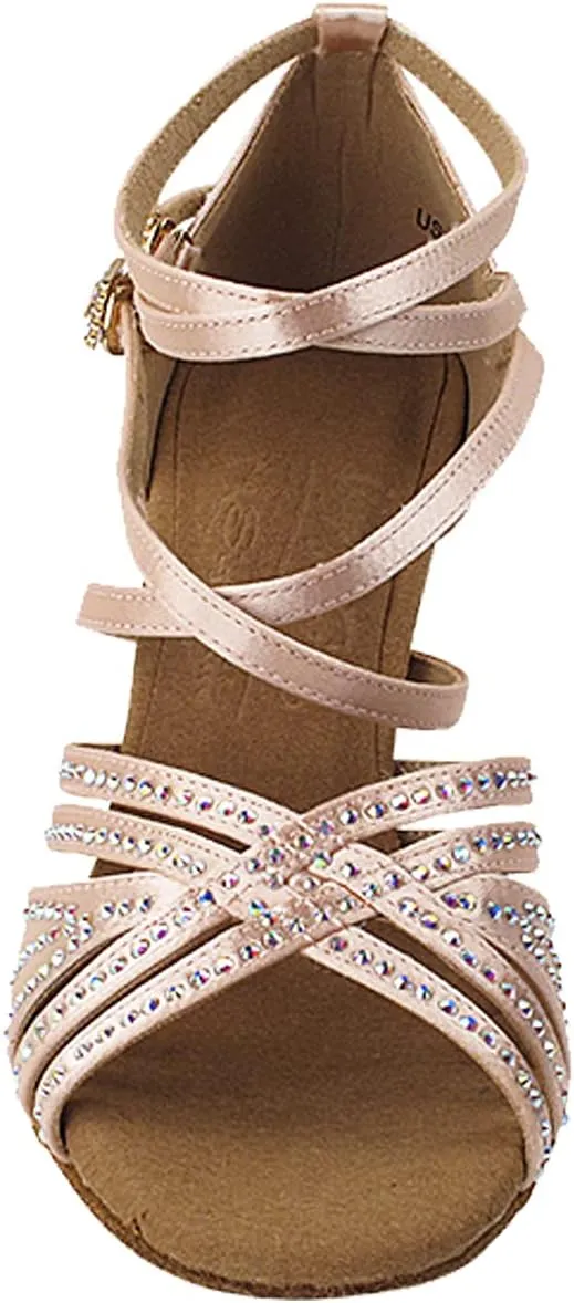 Very Fine Women's Ballroom Dance Shoes Tango Wedding Salsa Shoes S1006CCEB Comfortable Dance Shoes 2.5" [Bundle of 5]