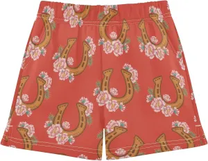 VIGTRO Girls Athletic Short Casual Shorts Elastic Waist with Pockets, Summer Sports Pants for Kids Size 7-15Y