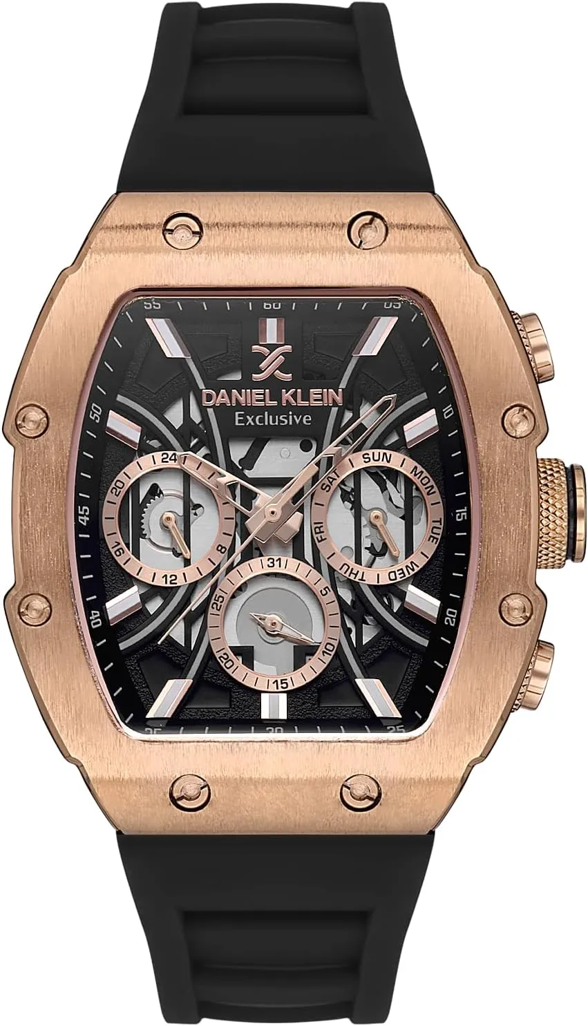 Watch for Men, Multifunction Mens Watch - Colorful Wrist Watch for Men, Analog Wrist Watch, Luxury Watches for Men, Mens Silicone Strap Watch