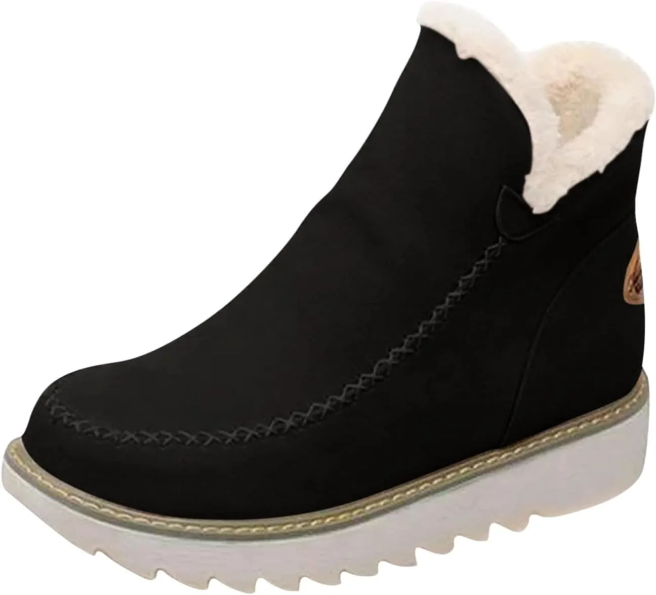 Wide Width Snow Boots for Women Plus Size Snow Boot Women Cute Women Winter Boots Fashion Wide Snow Boots for Women Botas De Invierno Para Mujer Elegantes Con Tacon