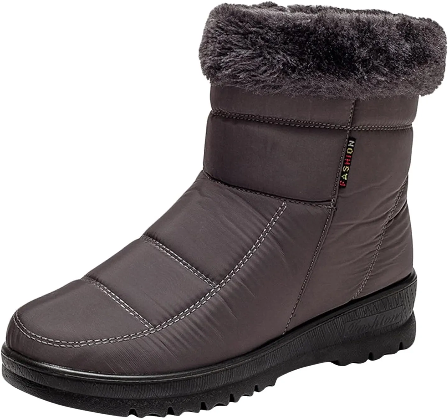 Wide Width Snow Boots Women 11 Women's Faux Fur Boot Furry Fluffy Short Snow Boot Mid-Calf Boots Fur Boots for Women Winter White Zapatos Para Invierno Mujer De Nieve Womens 9.5 Wide Winter Boots