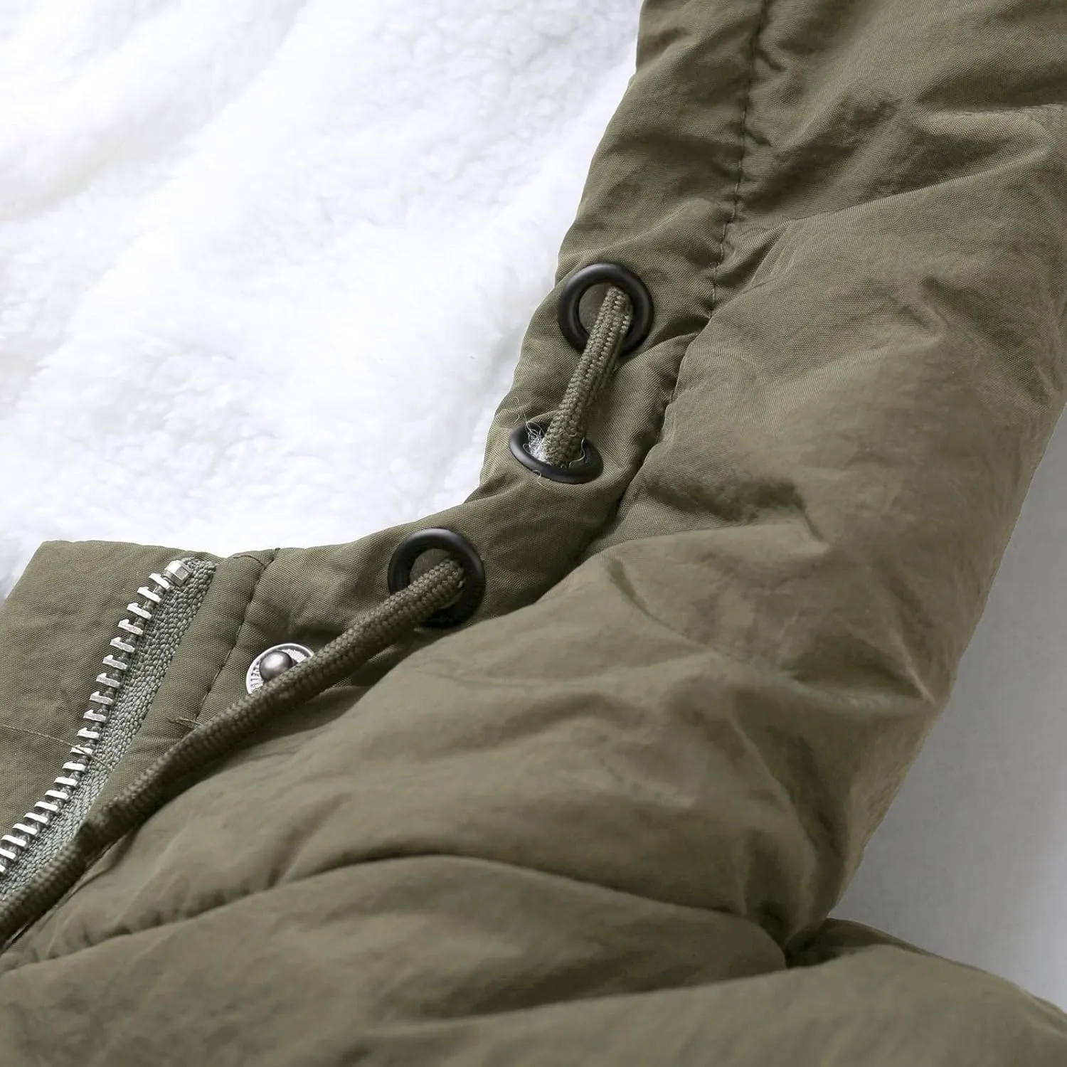 Winter Overcoat Women's Thick Outwear Fur' Lined Hooded Coat Warm Trench Women's Coat Extra Small Fleece Jacket
