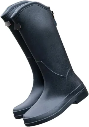 Wjnvfioo Fashion Women's Long Tube Thick Bottom Non-Slip Rainy Season Outdoor Rain Boots Waterproof Rain Boots Work Rain Boots