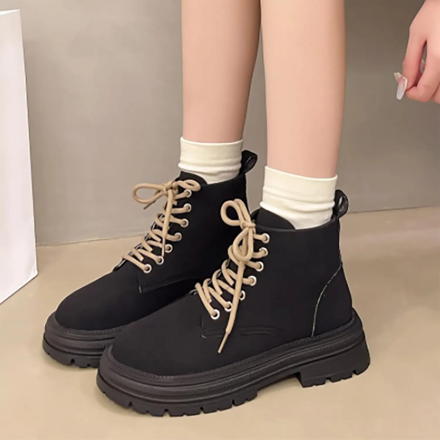 Women Booties Botines Vaqueros Para Mujer White Cowboy Boots for Women Brown Leather Booties Ankle Boots for Women No Heel Comfort Womens Ankle Booties No Heel