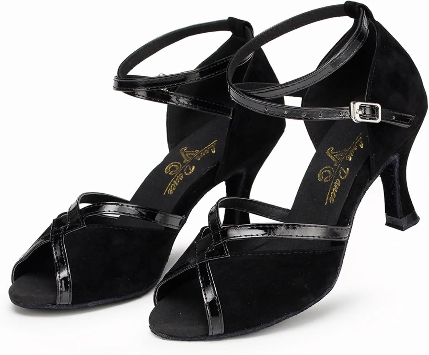 Women Open Toe Latin Ballroom Dance Shoes Tango Party Bridal Wedding Performence Dancing Shoes