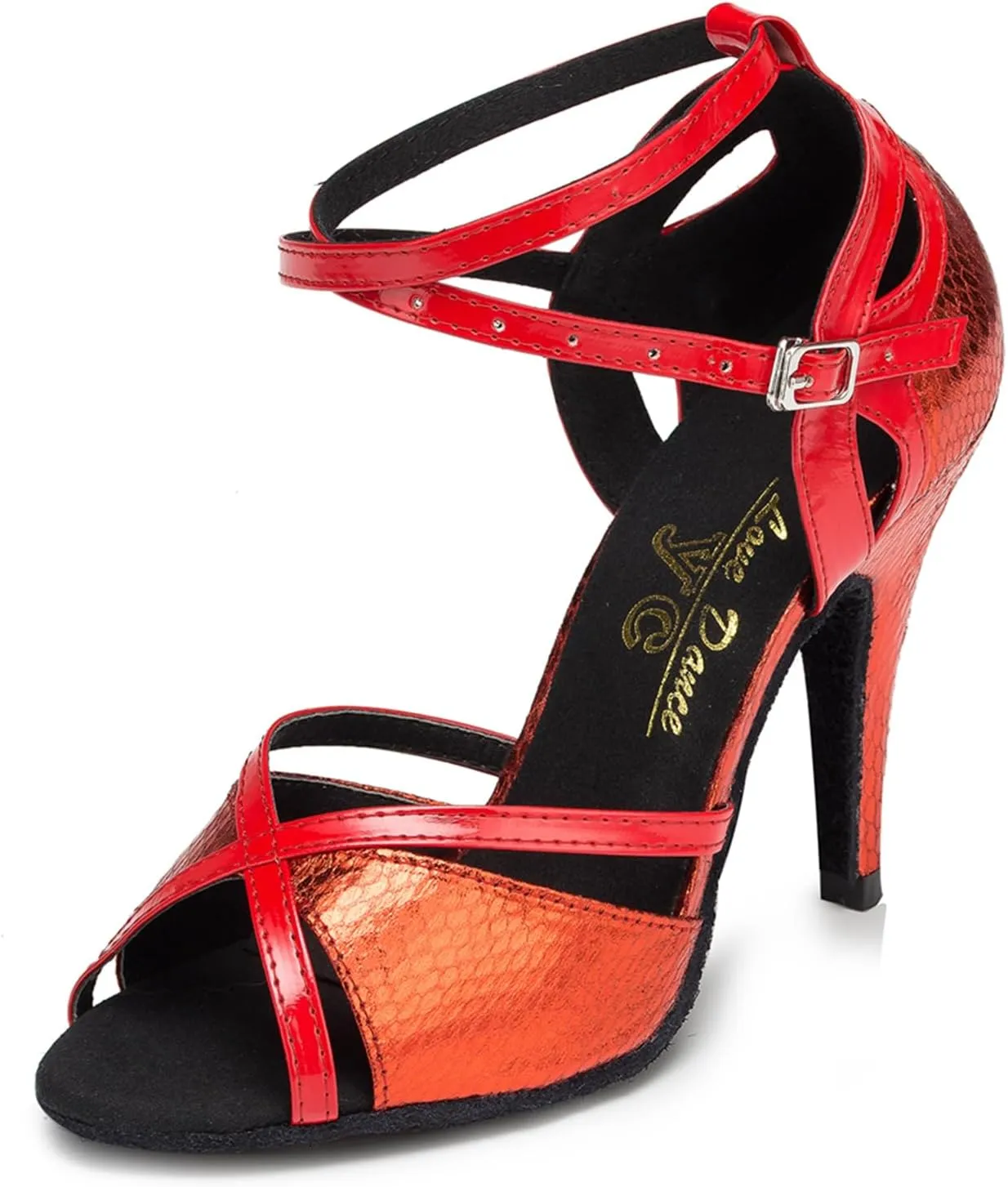 Women Open Toe Latin Ballroom Dance Shoes Tango Party Bridal Wedding Performence Dancing Shoes