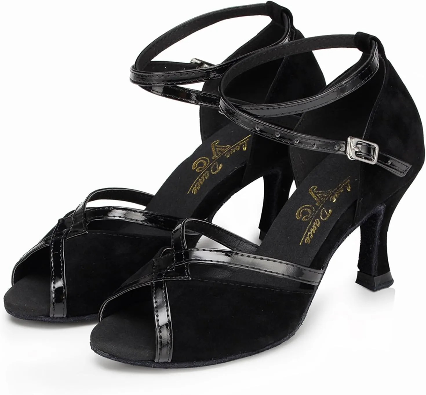 Women Open Toe Latin Ballroom Dance Shoes Tango Party Bridal Wedding Performence Dancing Shoes