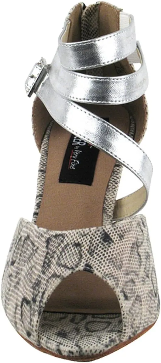 Women's Ballroom Dance Shoes Tango Wedding Salsa Shoes CD3008EB Comfortable-Very Fine 2.5" [Bundle of 5]