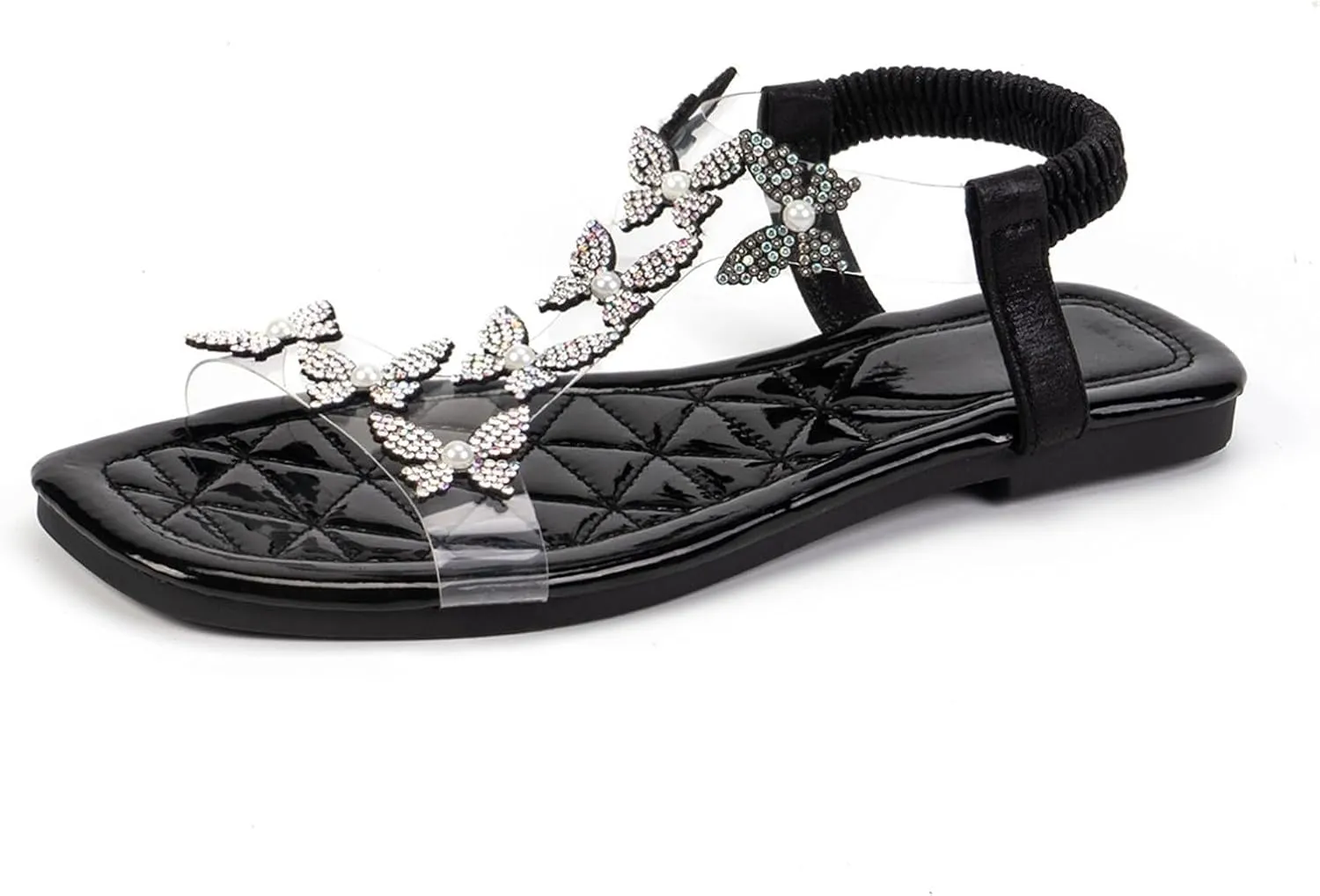 Women's Casual Stretchy Flat Roman Shoes Fashion Ladies Sandals Orthopedic Sandals for Summer