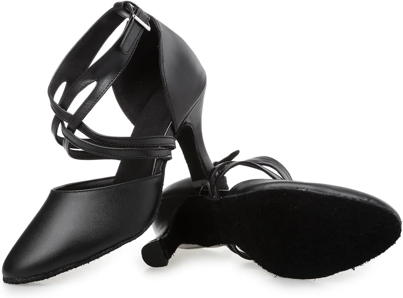 Women's Closed-Toe Ballroom Latin Party Wedding Performance Dance Shoes