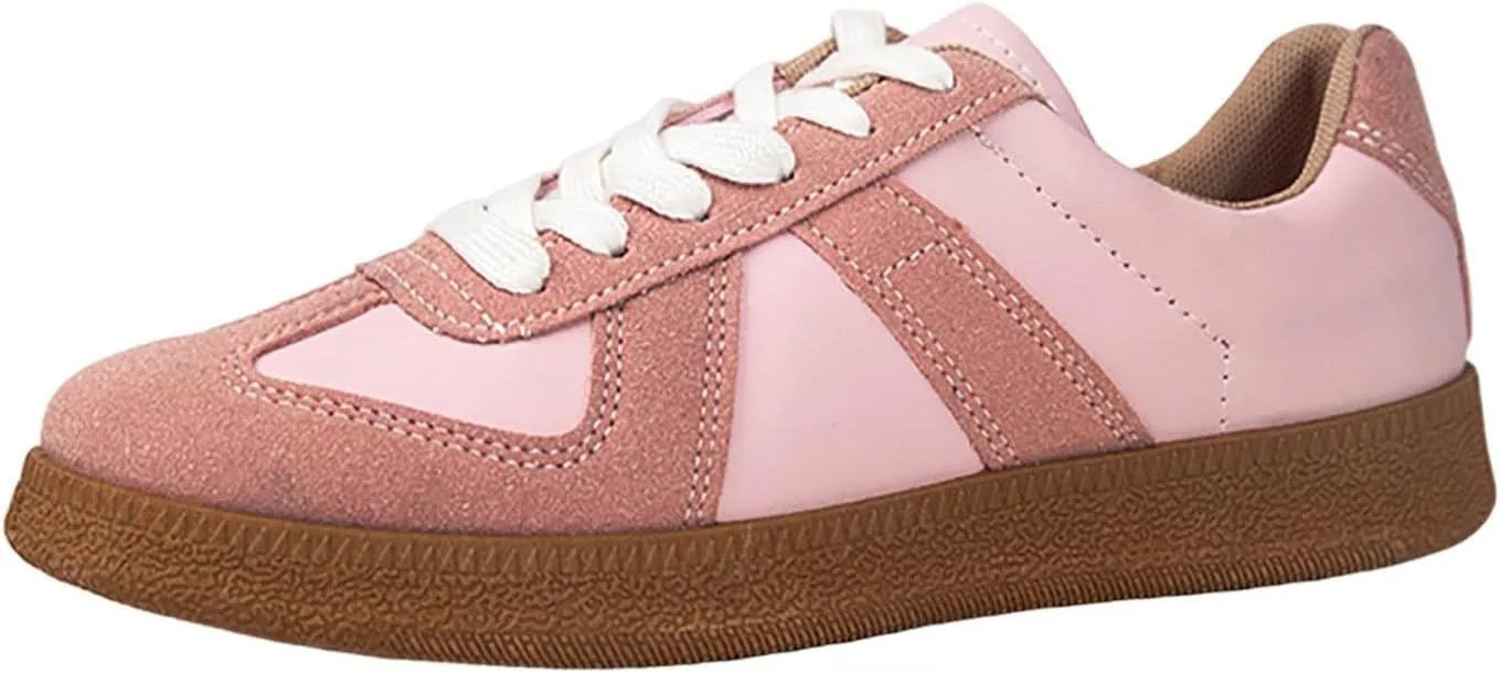 Women's Fashion Sneakers Comfortable Walking Shoes Lace-Up Non Slip Sneakers Arch Support Slip On Shoes Casual Shoes