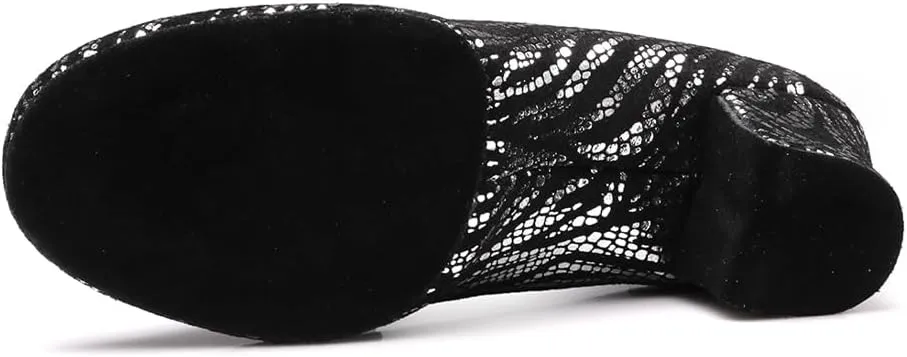 Women's Latin Practice Dance Shoes Close Toe Lace Up Modern Ballroom Salsa Tango Performance Dance Shoes,Model WDL-K4