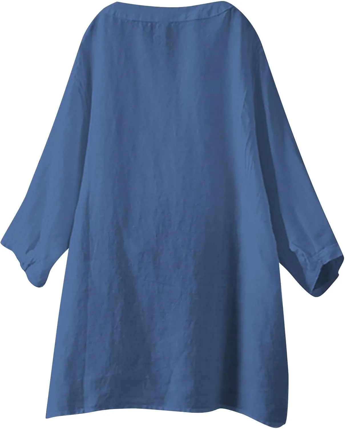 Womens Linen Button Down Shirts V Neck Short Sleeve Oversized Boyfriend Solid Tops Work Blouses Casual Dressy Tunics